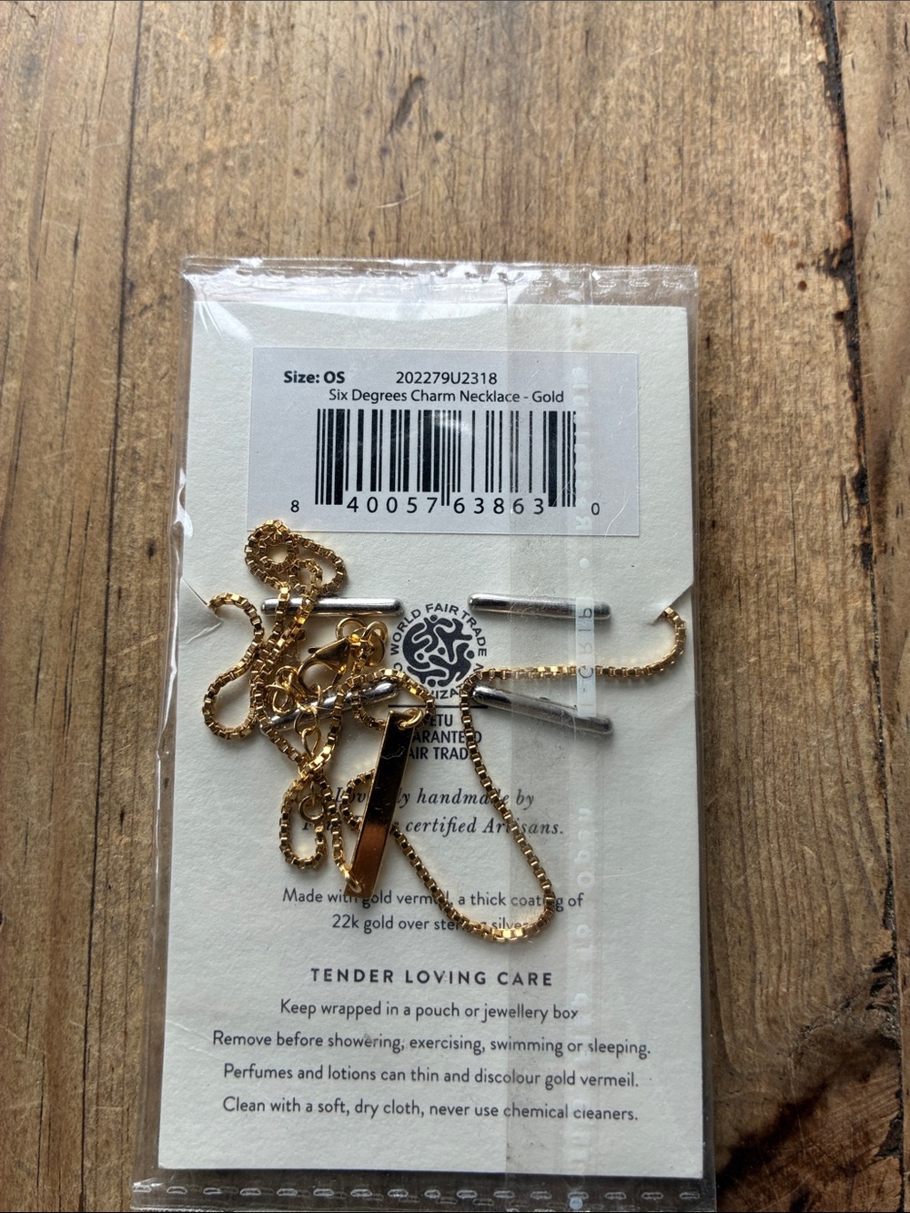 NWT Spell Vintage Six Degrees Charm Necklace - Picture 3 of 6